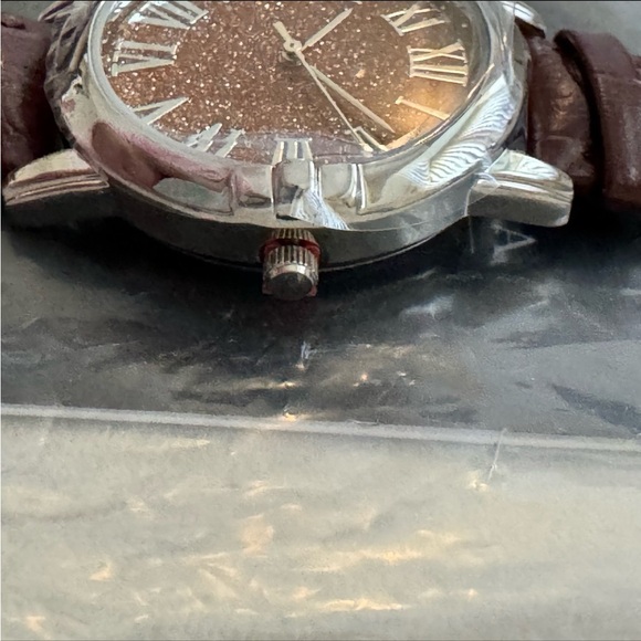 Strada sandstone gem genuine leather watch - Picture 6 of 7